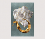 Kuldsed taimelehed ja lilled Seinakunst L&otilde;uend Maalimine Seinapildid elutuppa P&otilde;hjamaade kaunistuspildid Morden Decor 20x30cm