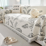 P&otilde;hjamaade stiilis diivani r&auml;tik T&auml;iskattega &scaron;enill Four Seasons universaalne High Sense katter&auml;tik kriimustusvastane diivani kate Diivani kate 180*130cm