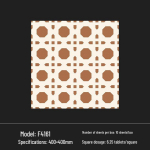 400x400 Roheline Prantsuse Retro V&auml;ikese &Otilde;ie Keraamiline Plaat K&ouml;&ouml;ki, Vannituppa, R&otilde;dule ja P&otilde;randale 400*400