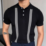 Uus suvine meeste polos&auml;rk avar hingav veniv meeste l&uuml;hikeste varrukatega T-s&auml;rk 3XL must