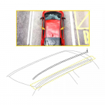 Insight 4-ukseline paar Uus Must Katuseliistu Vormimiskomplekt 2016-2021 Honda Civic'ile