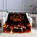 RAMSTEIN Saksa t&ouml;&ouml;stusliku metallib&auml;ndiga tr&uuml;kitud tekk &otilde;huke tekk Flanell Kodu reisitekk s&uuml;nnip&auml;evakingitus vooditekk 150x180cm