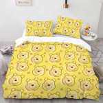 Winnie Puhh Voodipesukomplektid Armas Karu Tekikate Voodikate Tekikate Padjap&uuml;&uuml;r 2-3 Osaline Komplekt Magamistoa Kaunistus EU Single 135x200cm