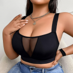 S&uuml;gava V-kaelusega traadita push-up rinnahoidja, mis suurendab rinna mahtu ja on vastupidav longusele. 4XL must