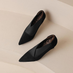 Moodsad Kuumaed Uued Kevadised Lamba Suede Naiste Kingad Terava Ninaga Pl&uuml;&uuml;sist Naiste Kingad Naistele K&otilde;rged Kontsad S&uuml;gava Suuga Loafers Zapatos Mujer 34 must