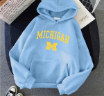Moodne University of Michigan Naiste Huppar Hip Hop Naiste Vabaaja Huppar Neutraalne T&auml;navariietus Harajuku Meeste Huppar S