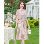 Yalu naiste etniline lilleline keskmise pikkusega suvekleit 2XL