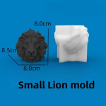 3D Lion k&uuml;&uuml;nla silikoonvorm L&otilde;vipea vaigu silikoonvorm Lion kodukaunistus betoonist kipstsemendist silikoonvorm