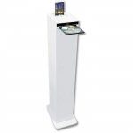 Syst&egrave;me audio Bluetooth INOVALLEY HP32-CD-W - Lecteur CD - Radio FM - Haut-parleurs 4x15W - Blanc
