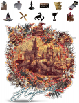 CRAFTHUB Harry Potter Sigat&uuml;&uuml;ka loss - Puidust pusle, maagiline pusle t&auml;iskasvanutele ja lastele, ideaalne m&auml;ngu&otilde;htuteks, s&uuml;nnip&auml;evadeks ja kingitusteks