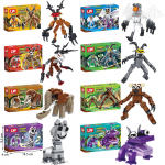 2026 Uus 99 &Ouml;&ouml;d Metsas Klotsm&auml;nguasi Loom Hirv Kakk Kuju Kokkupandav Mudel Ehitusklotsi M&auml;nguasi Kingitus Lastele Laps Klotsid