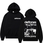 Rocki b&auml;nd Deftones White Pony graafilise pildiga dressipluus Meestele Naistele Hip Hop Alternatiivne Heavy Metal Populaarne t&auml;navamood Meeste mood Dressipluusid M black