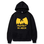 90ndad Wu Clan T-s&auml;rgid Graafika Huppar Mehed Naised hip hop Fliisist dressipluus Pikkade varrukatega vintage streetwear Unisex Huppariga pullover 2XL yellow