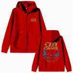 Raskemetalli Rockib&auml;nd Black Sabbath Ozzy Osbourne T&otilde;mblukuga Huppar Meeste Mood Vabaaja &Uuml;le suuruse T&otilde;mblukuga Jakk Meeste Vintage Jakk S punane