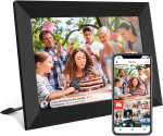 32GB FRAMEO 10,1-tolline nutikas WiFi digitaalne pildiraam 1280x800 IPS LCD puuteekraan, parim j&otilde;ulukink s&otilde;pradele ja perele Smart photo frame must
