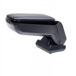 Accoudoir - RATI ARMSTER S - CITROEN C3 PICASSO 2009-2017 - Cuir V&eacute;g&eacute;talien - Noir must