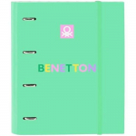 Classeur - SAFTA - Benetton Mint - 4 anneaux - Couverture rigide - 100 feuilles A4 roheline
