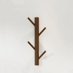 Looduslikust puidust riidepuu seinale paigaldatav mantlikonks dekoratiivne v&otilde;tmehoidja m&uuml;tsi salli k&auml;ekoti hoiustamiseks vannitoariiul M