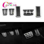 Color My Life Autopedaalid Hyundai Kona Kauai 2017 2018 jaoks Roostevabast terasest gaasi- ja piduripedaali kate MT