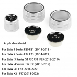 Car Volume Air conditioning Knob Button Ring Trim for BMW 1 2 3 4 X1 X2 Series F20 F21 F22 F23 F30 F31 F32 F33 F25 F47 Check second picture h&otilde;be