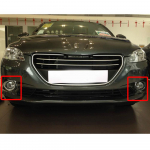 Auto kere eesmise udutule laterna kulmude raami pulk ABS kroomitud dekoratiivosad 2 tk Peugeot 301 jaoks 2014 2015 2016 2017 Year for 2014-2016