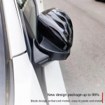 High quality Car Side Door Rear View Mirror Cover Cap Add-on For Honda For Civic 2016- Car Rearview Mirror Cap Bright Black