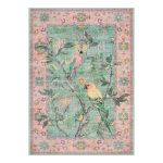 Vintage Botaanilised Linnud Sinine Vaip Boho Lilleline Looduslik Vaip Magamistoa Elutoa Dekoratsioon Jardina Pestav Libisemiskindel Laua P&otilde;randamatt 160x240cm