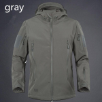 Meeste topid v&auml;listingimustes Soft Shell Charge Sport Warm Pullover Veekindel tuulekindel matkaarmee matkajope XXL hall