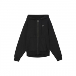 Nike Solo Swoosh T&auml;ispikk t&otilde;mblukuga mitmek&uuml;lgne kapuutsiga jakk FZ1165-010 EU XL must