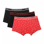 Emporio Armani Kirjalogo Jacquard &Auml;&auml;risega Bokserid 3-pakk Meeste aluspesu 111357-3R717-24221 L