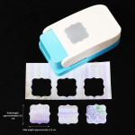 Ristk&uuml;likukujuline postmargi aukude tegija hoova p&otilde;him&otilde;ttel, k&auml;sit&ouml;&ouml; jaoks, paberkunsti, scrapbookingu jaoks, erinevate materjalide aukude tegemise t&ouml;&ouml;riist