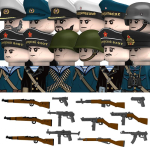 S&otilde;jav&auml;gi WW2 Saksa Merev&auml;e Figuurid Ehitusklotsid Merev&auml;e Meremehed S&otilde;durid Allveelaeva Komand&ouml;r S&otilde;dalane Relvade Osad Klotsid M&auml;nguasjad Lapsed
