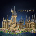 Uus maagiline Hogwarts lossi mikro ehitusklotside t&auml;navavaate arhitektuur loominguline MOC mudelikomplekt lastele j&otilde;ulu- ja s&uuml;nnip&auml;evakingitused