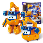 Super Wings 5 tolli muunduv Traver Muundub lennukist robotiks 10 sammuga Muunduv tegevuskuju Laste m&auml;nguasjad Kingitus orange