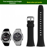 Casio WVA-M640/M650/WVQ-M410 raadiolaine p&auml;ikesetoitega kella jaoks vaik-silikoon veekindel meeste kellarihm 0mm
