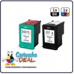 HP 337 - HP 343 - HP OfficeJet 6310 6315 PSC 4180 Photosmart C4100 C4180 C4190 Partii 2 &uuml;hilduvat kassetti HP337 HP343