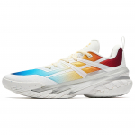Anta Cushioning Slip Resistant Anti Rollover Low top Basketball Shoes Men's White Blue Yellow 912541602Q-8 39