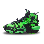Li Ning Basketball Shoes Women's High top Neon Light Green/Standard Black AGBQ088-1 36