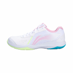 Li Ning Cushioning Slip Resistant Abrasion Resistant Low top Badminton Shoes Unisex White AYTS020-9 39