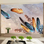 Moodne Sulgedega Tapeet 3D Abstraktne Kunst Fototapeet Elutuba TV Diivan Magamistuba Kodu Dekoor 200 cm(W) x 140 cm(H)