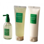 AROMATICA Rosmariini peanaha kooriv &scaron;ampoon 400ml & Juurekasvu soodustaja 100ml & Juuksepalsam 180ml 3-osaline komplekt Juuste tugevdamise ja elustamise trio