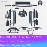 For BMW G70 i7 Series 7 interior Film suit Navigation screen Protection Sticker Gear Panel Transparent Anti-scratch Films For LHD
