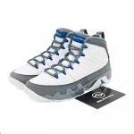 Air Jordan 9 Flint Grey HV4794-100 EU 43 valge/prantsuse sinine v&auml;rv