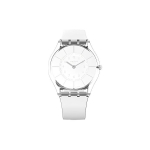 SWATCH Unisex 34mm Valge K&auml;ekell SS08K102 SS08K102 White