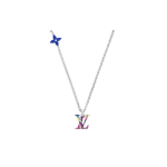 Louis Vuitton Lv Ristt&auml;ht V&auml;rviline Logo 925 H&otilde;bedast Kaelakee Unisex kaelakee MP3353 Default Packaging