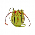 Loewe Classic Kaktuse K&auml;ekott Tr&uuml;kitud L&otilde;uend T&otilde;mblukuga Sisemine Kott Nahast Ristkeha Kott Naiste K&auml;ekotid Mururoheline C643Y35X01-1718 Basic Set (Bag+Dust Bag)