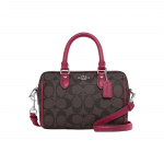 K&auml;ekott Coach Rowan 18 Klassikaline Monogramm Kaardipesa T&otilde;mblukk Commuter Kaetud L&otilde;uend Sile Nahk K&auml;eshoitav &Otilde;lg Crossbody V&auml;ikesed Naiste kotid CH469-SVWGF Basic Set (Bag+Dust Bag)