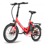 Elektriline jalgratas Fafrees F20 Light 20 rehviga 250W mootoriga Kokkupandav linnas&otilde;iduks Elektriline jalgratas Tippkiirus 25 km/h LCD-ekraan 48V 16,75AH Shimano 7 k&auml;iguga 48V 16.75AH punane