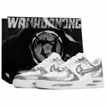 Nike Air Force 1 Kaleidoscope, Light Wing, Ostukott Kulumiskindel Madal Ketsid Unisex H&otilde;be Valge CW2288-111(Team1024-S-BOX) 40