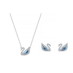 Swarovski sinise luige kristalliga kaelakee ja k&otilde;rvar&otilde;ngaste komplekt naistele 5521471 Box (Random Color)